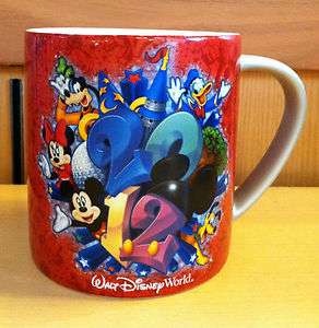 Disney World WDW 2012 Mickey and Friends Ceramic Coffee Mug NEW  