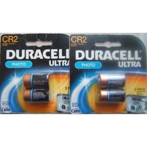 Duracell CR2 3V (DCLR2/ELCR2) Lithium Batteries Two Packages. w/ 2 