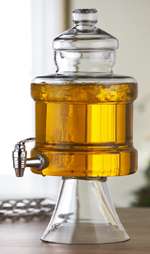 Soho Clear Glass Cold Drink Beverage Dispenser NEW  