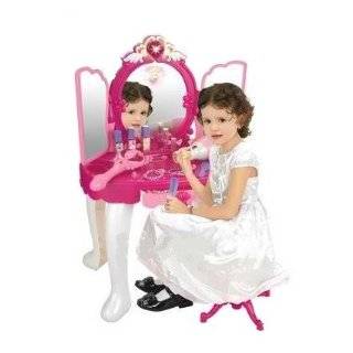   With Stand and Working Hair Dryer   Pink Fairytale Vanity Mirror Set