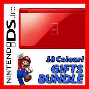 BRAND NEW [RED] Nintendo DS Lite NDSL Game Handheld Console System 