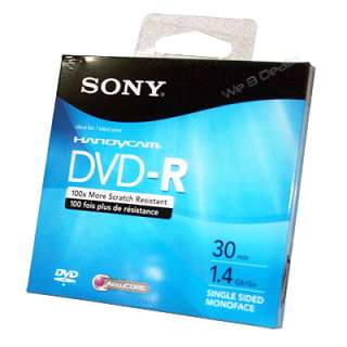 Sony DMR30R1H Handycam Camcorder Mini DVD R Disc with Jewel Case1.4 GB 