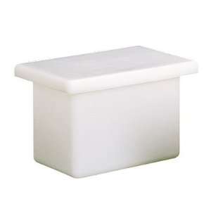  Rectangular Tank with Cover, HDPE, 6 Gal Industrial 
