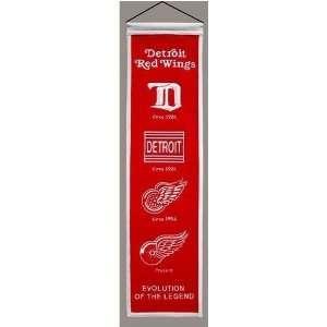  Detroit Red Wings Wool Heritage Banner: Sports & Outdoors