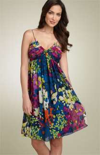 Donna Morgan Floral Chiffon Dress  