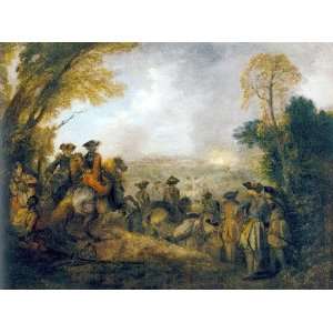 FRAMED oil paintings   Jean Antoine Watteau   24 x 18 inches   On the 