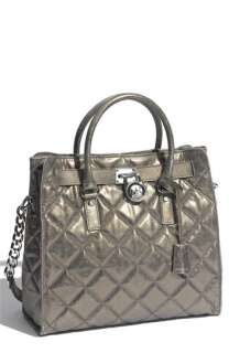 MICHAEL Michael Kors Hamilton   Large Quilted Patent Leather Tote 