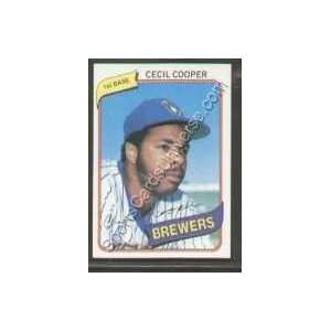  1980 Topps Regular #95 Cecil Cooper, Milwaukee Brewers 
