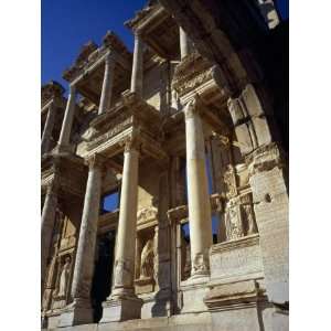  Low Angle View of the Ruins of a Library, Celsus Library 