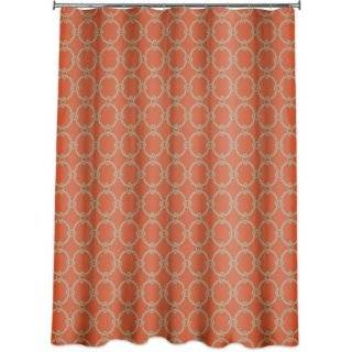 Links Peva Shower Curtain, Russett Orange