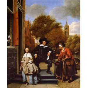 Hand Made Oil Reproduction   Jan Steen   24 x 28 inches   The Burgher 