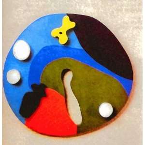 Hand Made Oil Reproduction   Jean (Hans) Arp   32 x 32 inches   Relief 