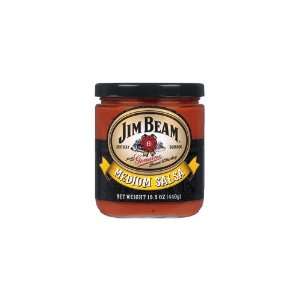 Jim Beam Bourbon Medium Salsa (Economy Case Pack) 15.5 Oz Jar (Pack of 