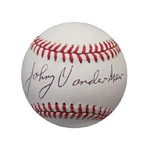  Johnny Vander Meer Autographed / Signed Baseball (JSA 
