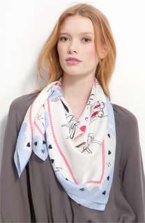 Juicy Couture Fifi Graphic Square Silk Scarf  