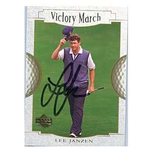 Lee Janzen Autographed/Signed 2001 Upper Deck Card