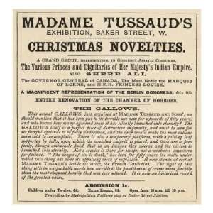  Advertisement for Madame Tussauds, Baker Street, London 