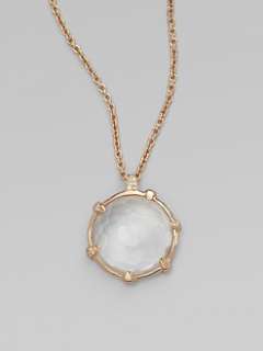 Ippolita   Clear Quartz, Diamond & Rose Necklace