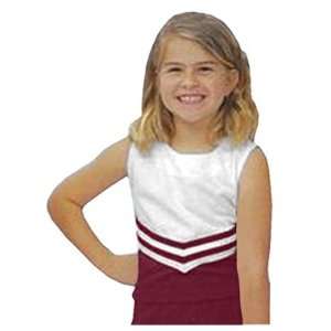   Youth Cheerleaders Uniform Shells MAROON/WHITE 10