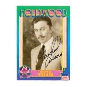 Michael Ansara autographed Hollywood Walk of Fame trading card