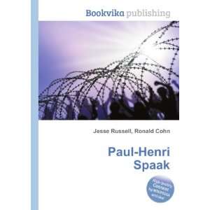  Paul Henri Spaak Ronald Cohn Jesse Russell Books