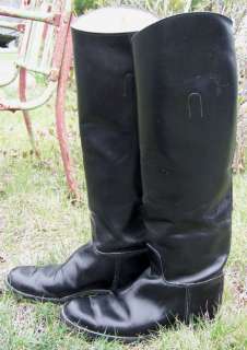 All Leather US Made English Riding Boots   Tall Black Show Boots 