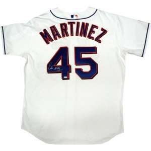 Pedro Martinez Authentic White Mets Jersey Signed on Back Number