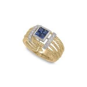  Peter Lam Designer Diamond and Sapphire Ring Jewelry