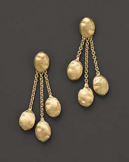 Marco Bicego Siviglia Collection Triple Strand Gold Earrings   Fine 