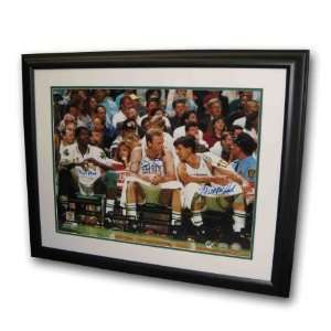 Autographed Larry Bird, Robert Parrish and Kevin McHale 16x20 Framed 