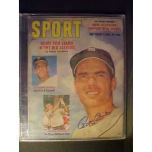 Rocky Colavito Detroit Tigers Autographed July 1961 Sport Magazine