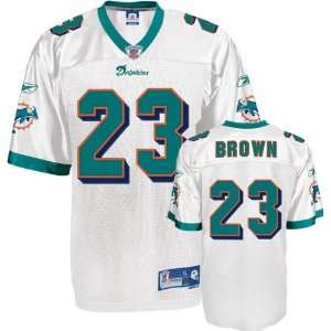  Ronnie Brown White Reebok NFL Premier Miami Dolphins 