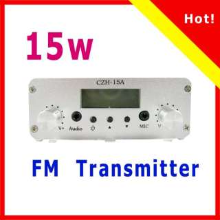 V1.0 FM stereo PLL broadcast transmitter 1/2 wave professional antenna 