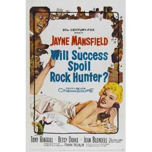   Rock Hunter? Poster B 27x40 Tony Randall Jayne Mansfield Betsy Drake