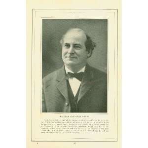  1912 Print William Jennings Bryan Presidential Candidat 