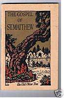 1928 American Bible Society The Gospel of St. Matthew  