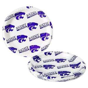   State Wildcats Disposable Plastic Plates (12 Pack)