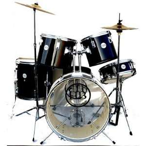  HB Drums Studio B 5 Pc Drum Set   All Birch Drums Musical 