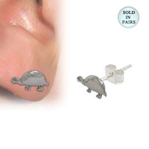  Turtle Ear Studs Sterling Silver   S672 Jewelry