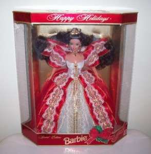 1997 Happy Holiday Barbie Doll Special Edition MIB Gold  