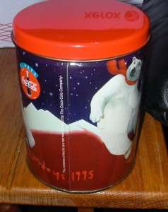Coca Cola   1995 Polar Bears   Christmas Tin  