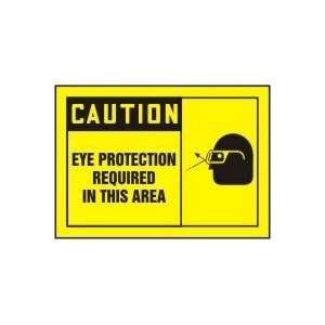  CAUTION EYE PROTECTION REQUIRED IN THIS AREA (W/GRAPHIC) 7 
