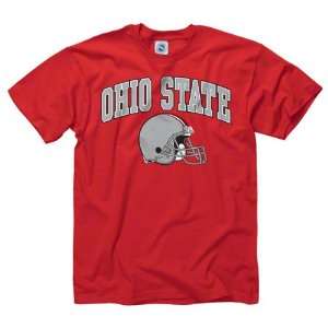 Ohio State Buckeyes Red Football Helmet T Shirt:  Sports 