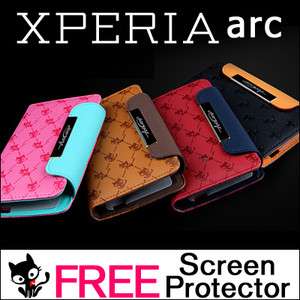 SONY ERICSSON XPERIA ARC LEATHER DIARY CASE COVER  