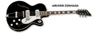 NEW Airline Espanada Model BLACK from Eastwood Harmony / Silvertone 
