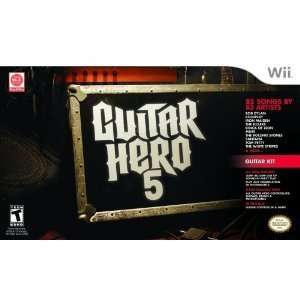  Wii Guitar Hero 5 Bundle (Game + 2 Wireless Guitars 