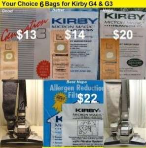 Kirby G4 G3 Vacuum Bags Belts Scent Tablets  