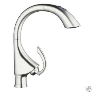   GROHE K4 Pull Out Spray Kitchen Faucet SuperSteel Brushed Steel  