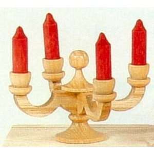   Advent Candle Holder German Wood Doll House Miniature