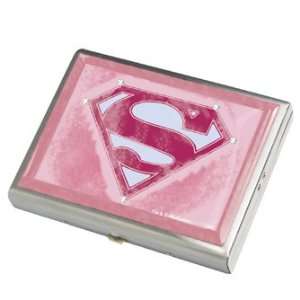   SuperGirl Pink Jeweled Medium Metal Box *SALE*: Sports & Outdoors